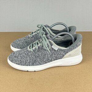 Kizik Madrid Eco Knit Handsfree Casual Shoes Womens 7 Gray Lace Up Casual
